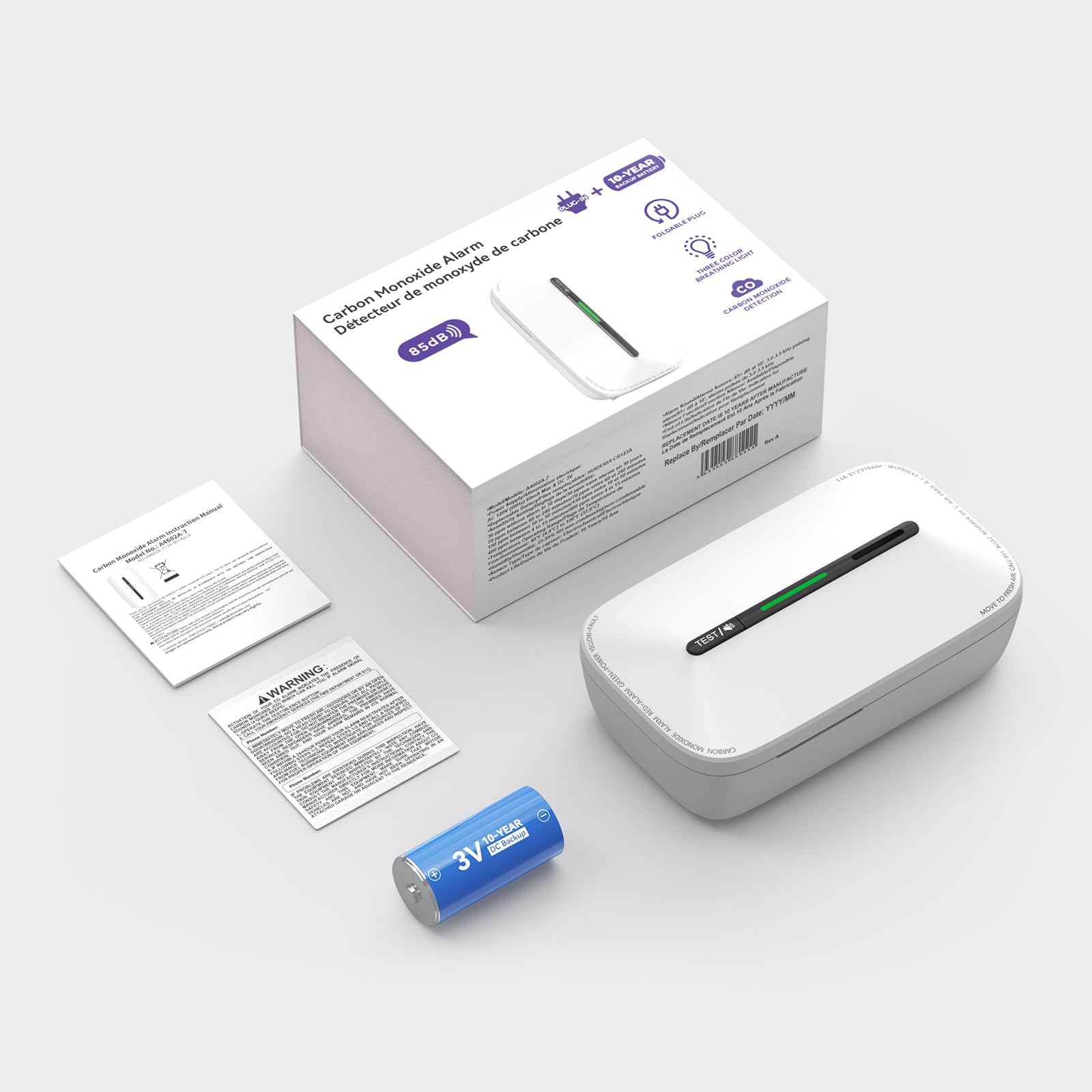 Jemay plug-in CO detector four-pack shows reliable home coverage and cost efficiency.