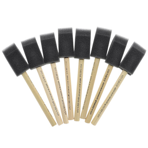 Jen Manufacturing Poly Foam Brush 1-inch pack of 48 for smooth coverage