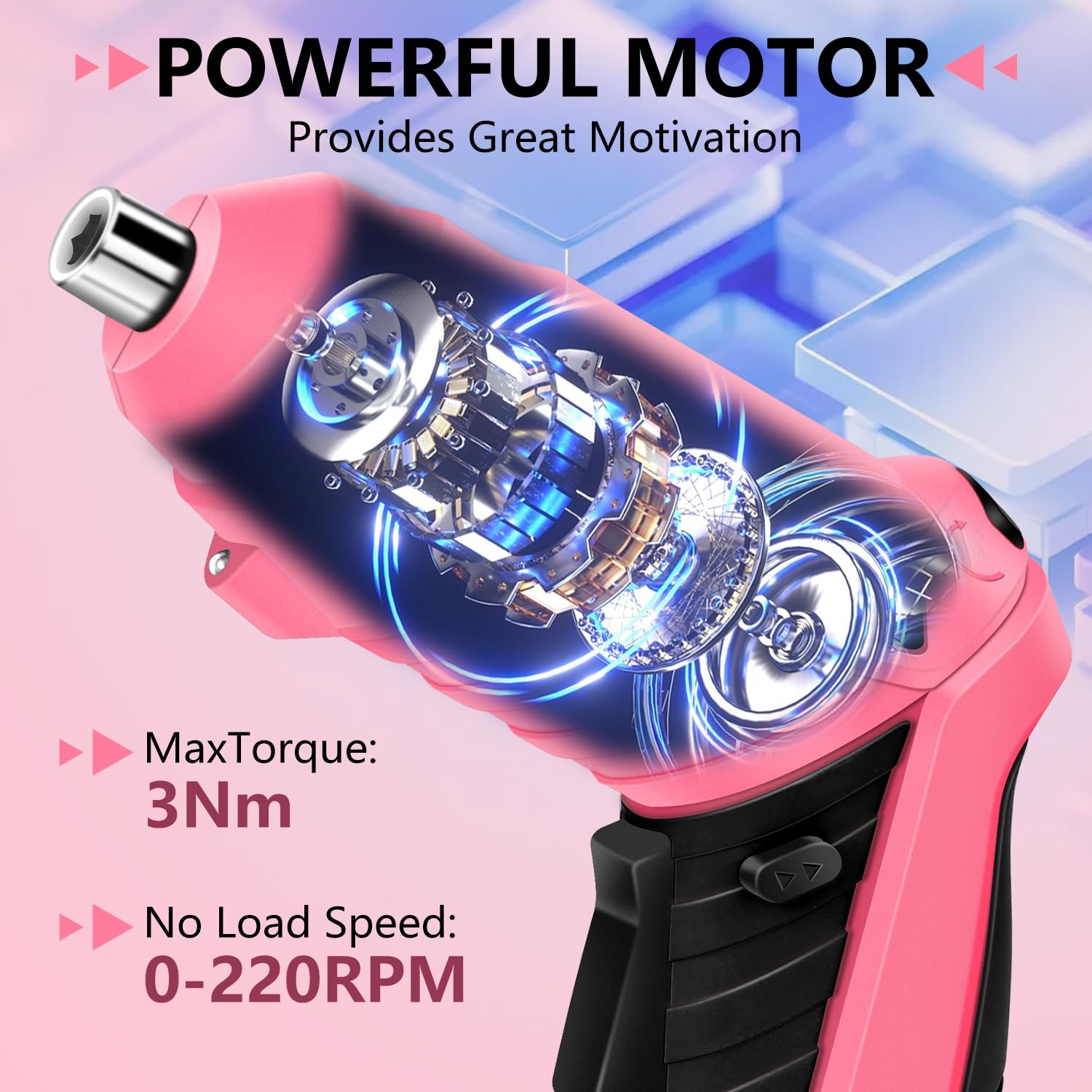 JENABOM 1300mAh battery provides long lasting power between charges.