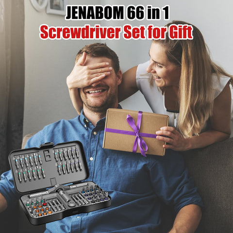 JENABOM 6 long-shank bits cover essential screwdriving tasks