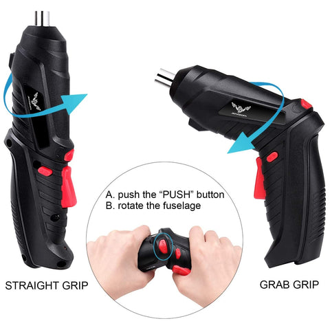 JENABOM cordless screwdriver design for versatile, portable use.