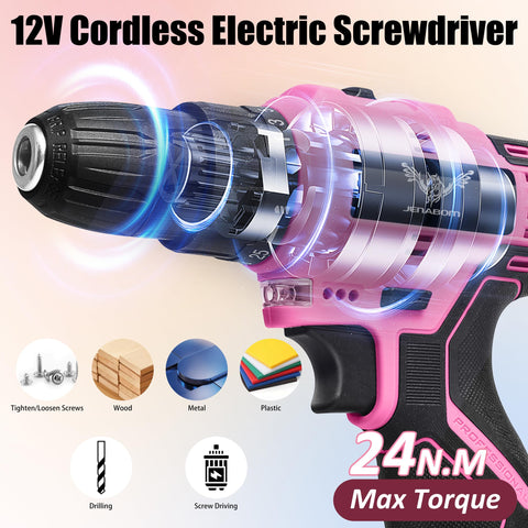 JENABOM pink precision screwdrivers ideal for small fasteners