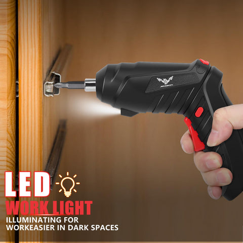 JENABOM screwdriver rotatable head 120-180 degrees for hard-to-reach screws.
