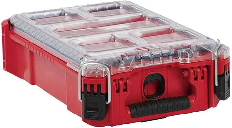 Jenahuip Packout Compact Organizer front view with accessible red-black bins.