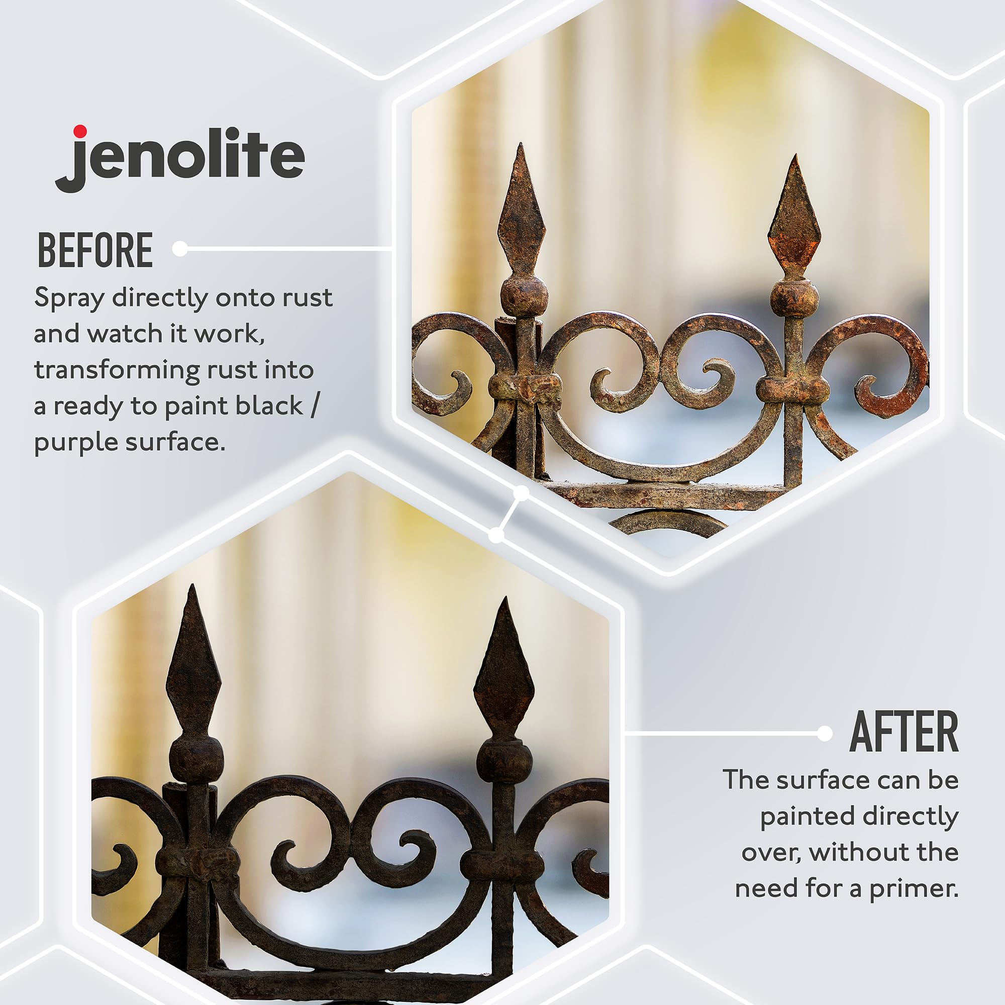 Jenolite spray covers about 2 m² per can for larger projects.