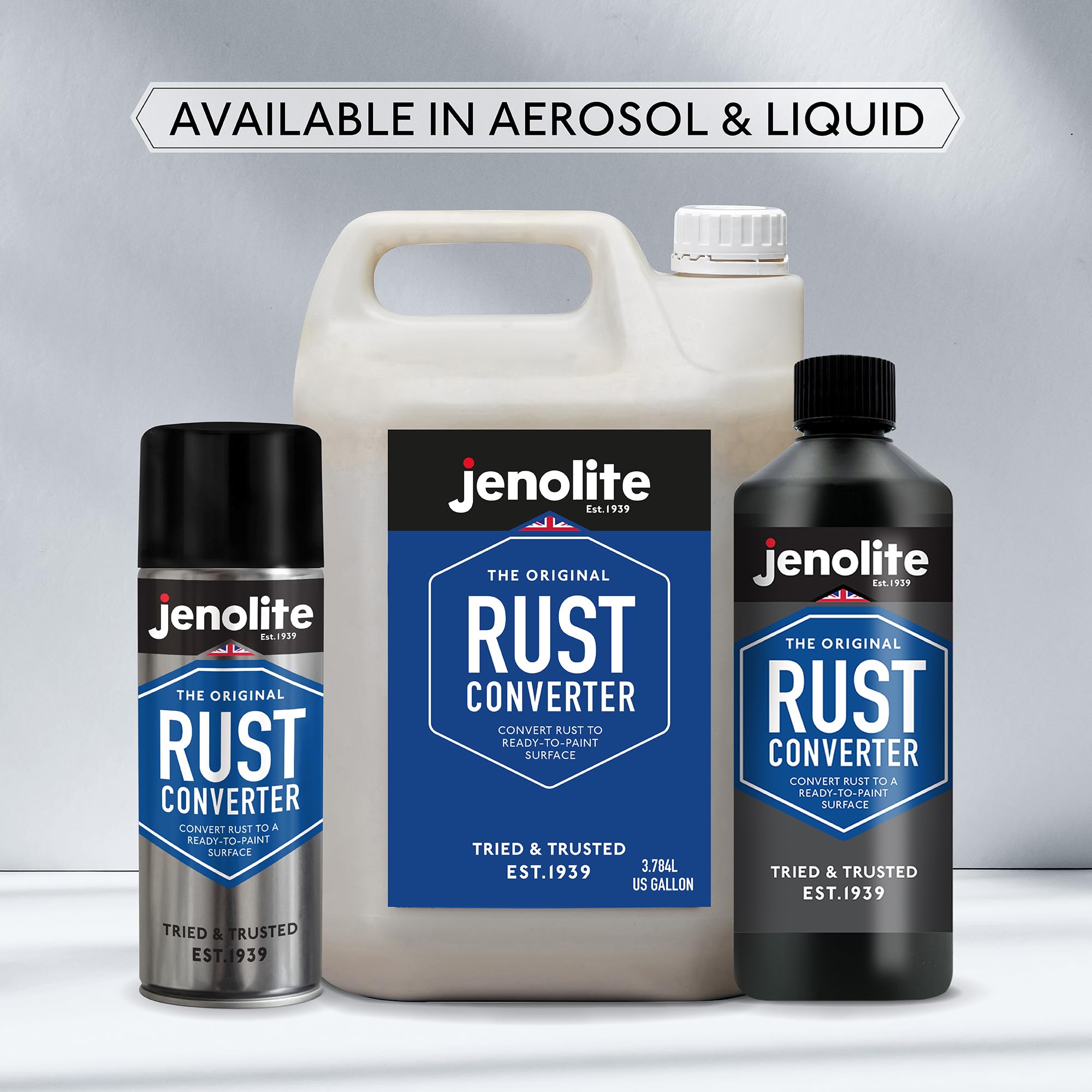 Jenolite made in Britain, trusted for durability and heritage in rust care.