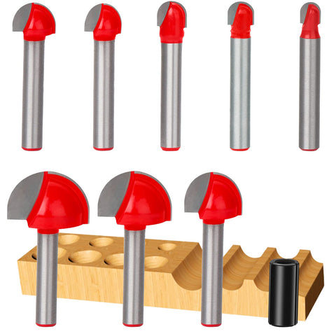 Jeonan Juice Groove core box router bit with 1/4 shank for precise edge work