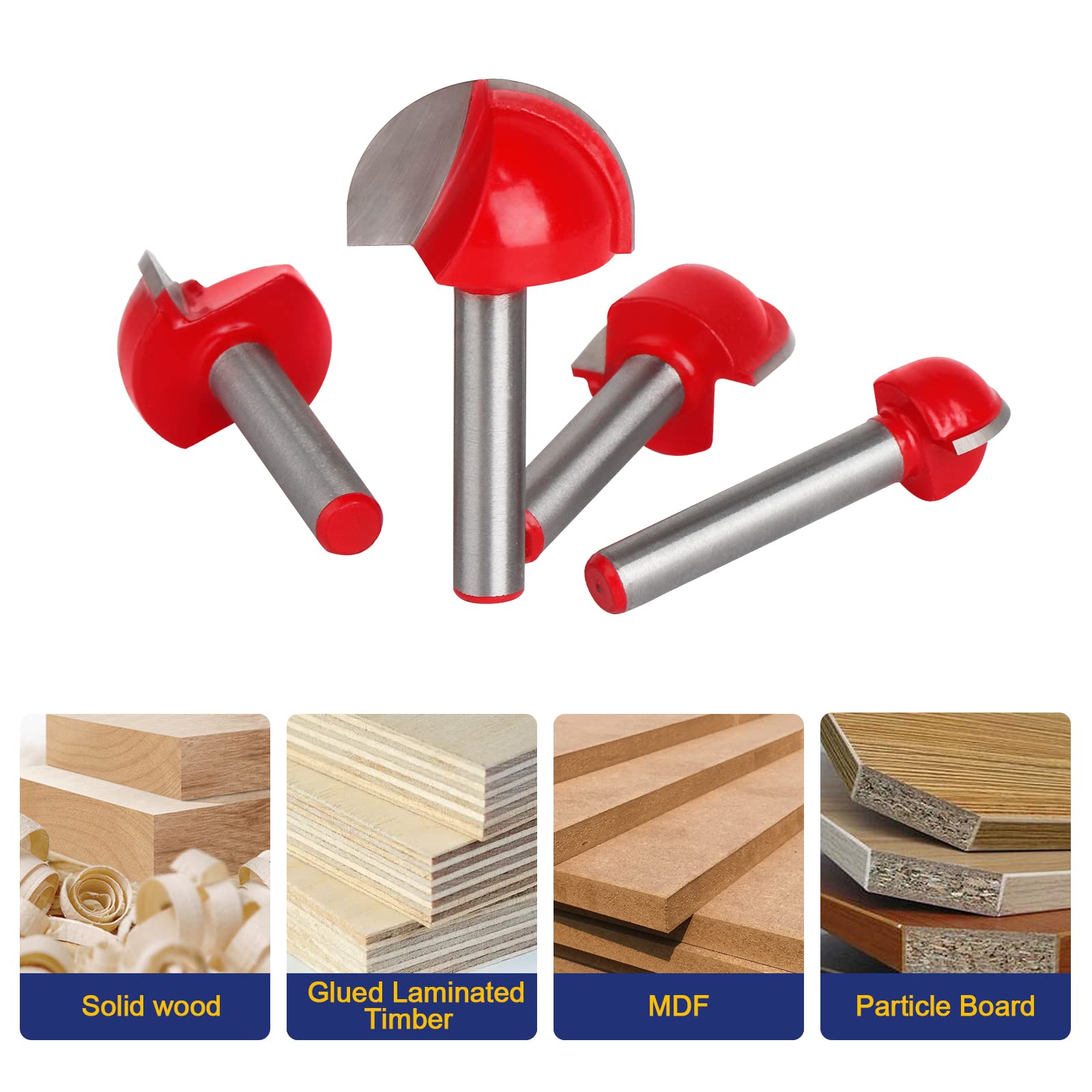Jeonan Juice Groove core box bit 3/8 shank delivers smooth curves in plywood