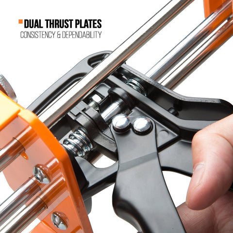 JES Innovations 26-1 high thrust mechanism enables smooth material transfer.