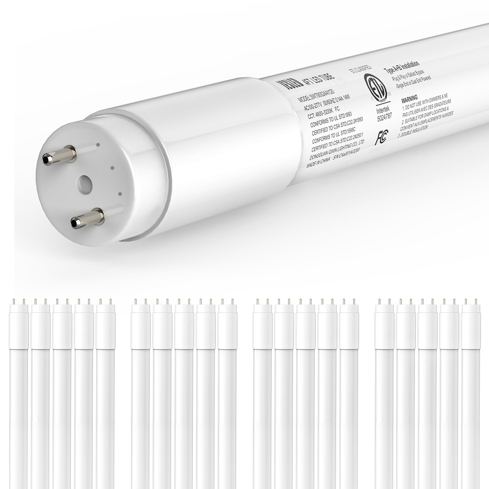 JESLED 4ft T8 LED tube pack for bright, efficient upgrades.