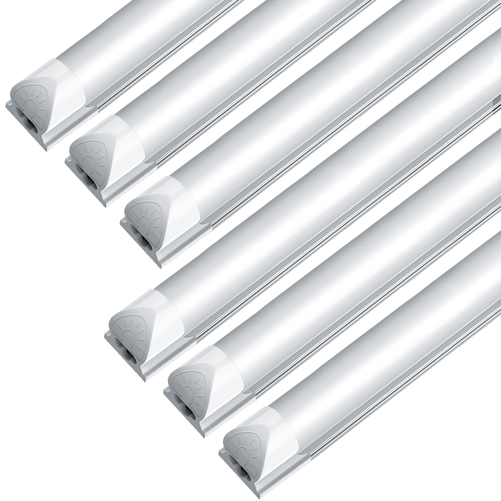 JESLED 8ft LED shop light with frosted cover provides even garage illumination
