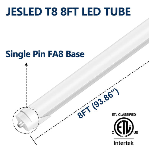 JESLED ballast bypass installation enables easy retrofit.