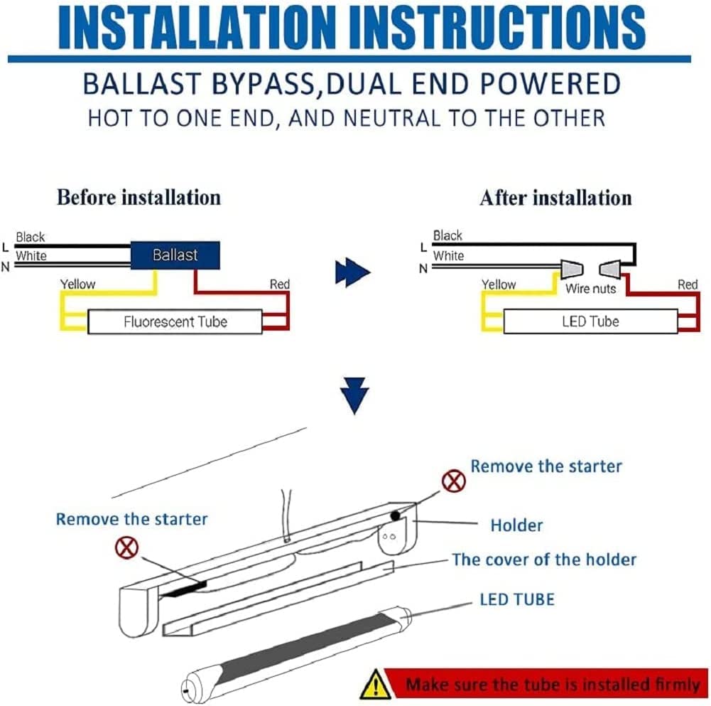 JESLED long-life 50,000+ hours 8ft LED tube for less maintenance.