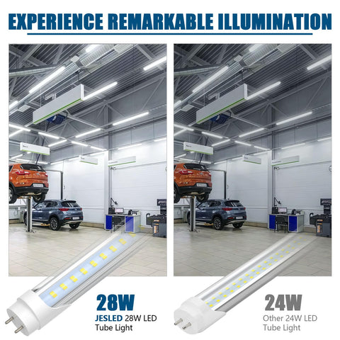 JESLED single-ended or double-ended powered tube installs with ease.