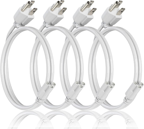 JESLED 2ft extension cord with US plug for LED fixtures.