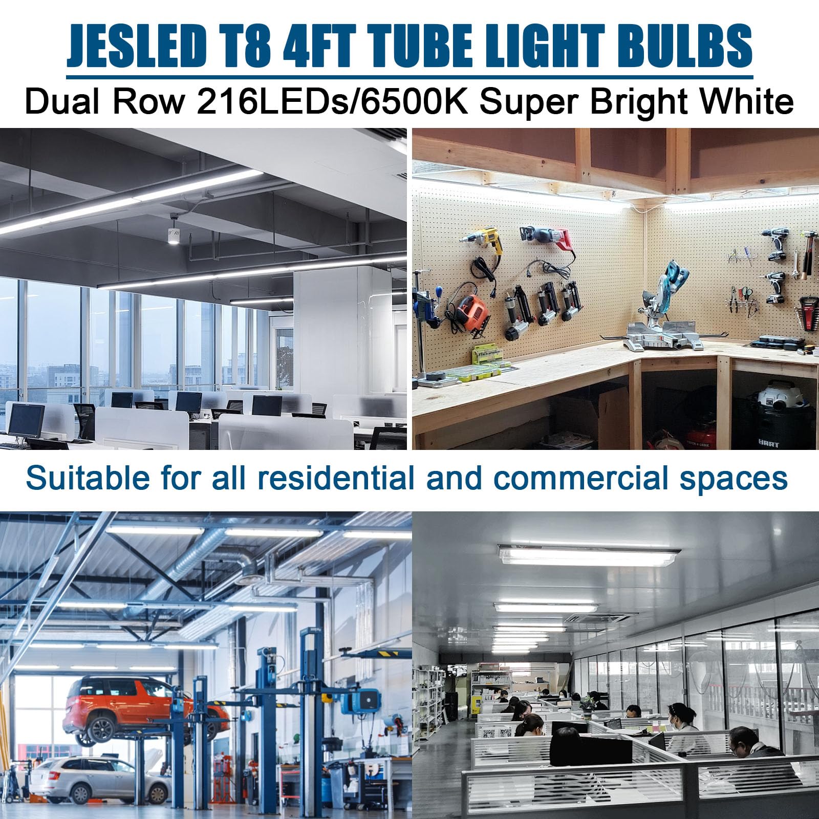 JESLED Type A+B compatibility broad fixture support.