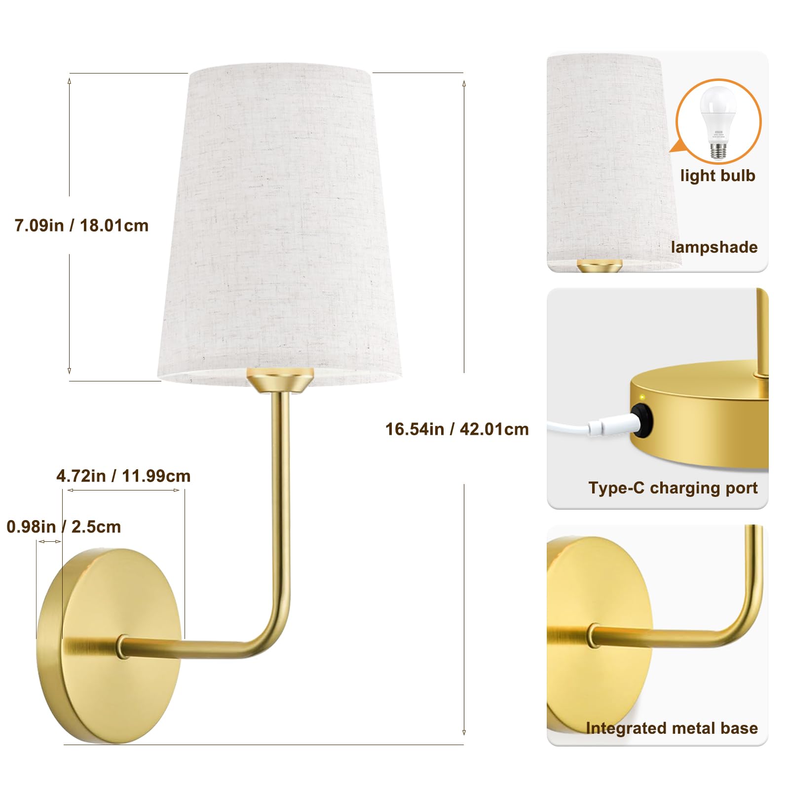Jesled wall sconce timer-memory features conserve energy and stay ready for use.