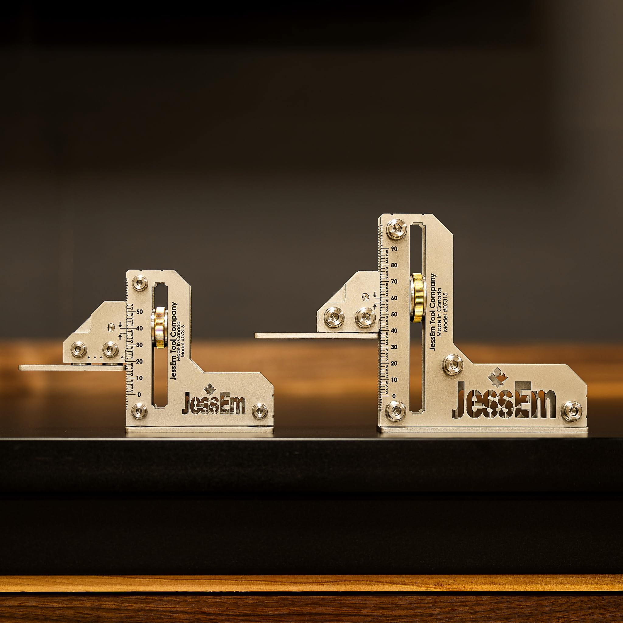 JessEm 07311 micro-detents close-up enabling 1/16 inch increments.