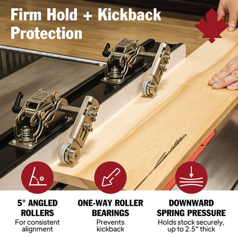 JessEm Clear-Cut STS stock guides bearing system delivering smooth feeding