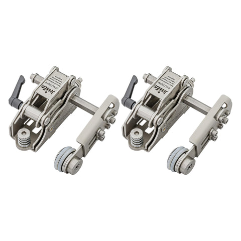 JessEm Clear-Cut STS stock guides with rollers for secure feeding along the fence