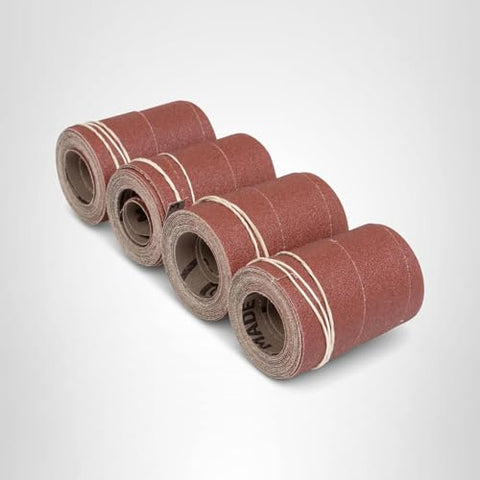 Jet drum sander-ready strips in use on a sanding project