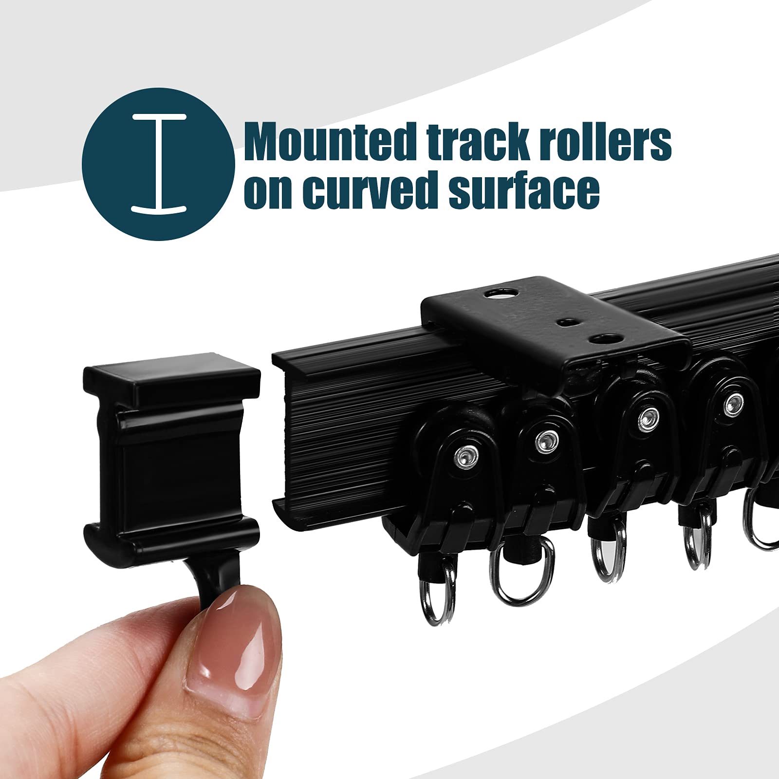 Jetec track can be cut to length with a fine-tooth hacksaw.