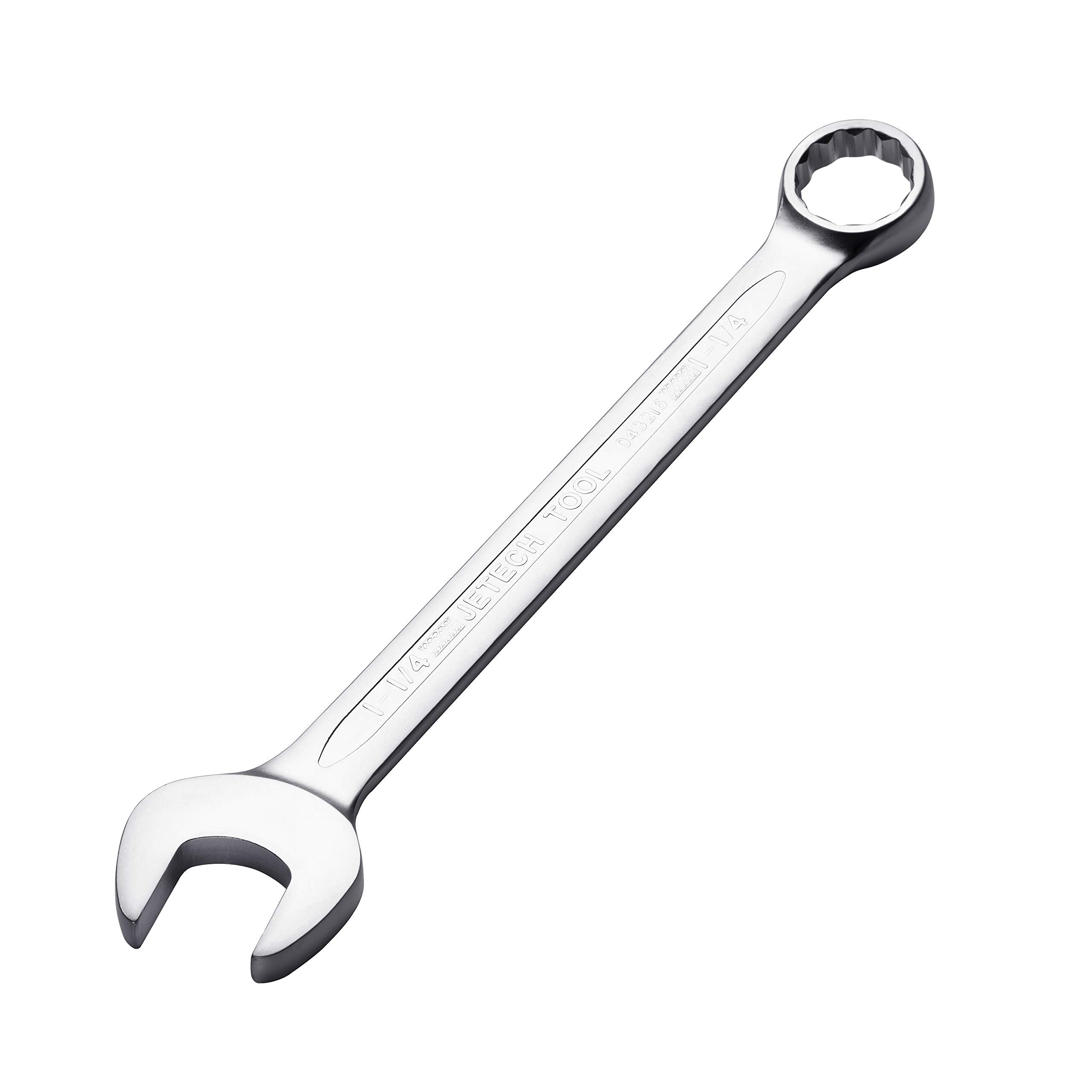 Jetech 1-1/4-inch combo wrench open-end jaw for quick adjustments.
