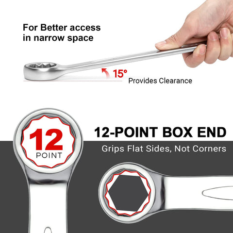 Jetech 30mm wrench demonstrates 15-degree offset for working in tight spaces.
