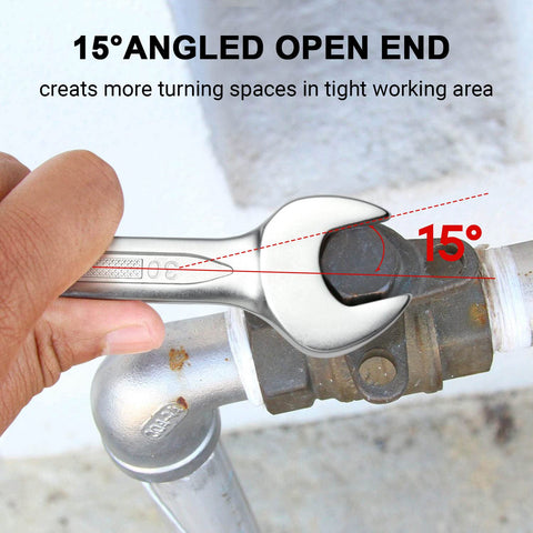 Jetech wrench with sand-blasted finish resisting rust and corrosion in rugged environments.