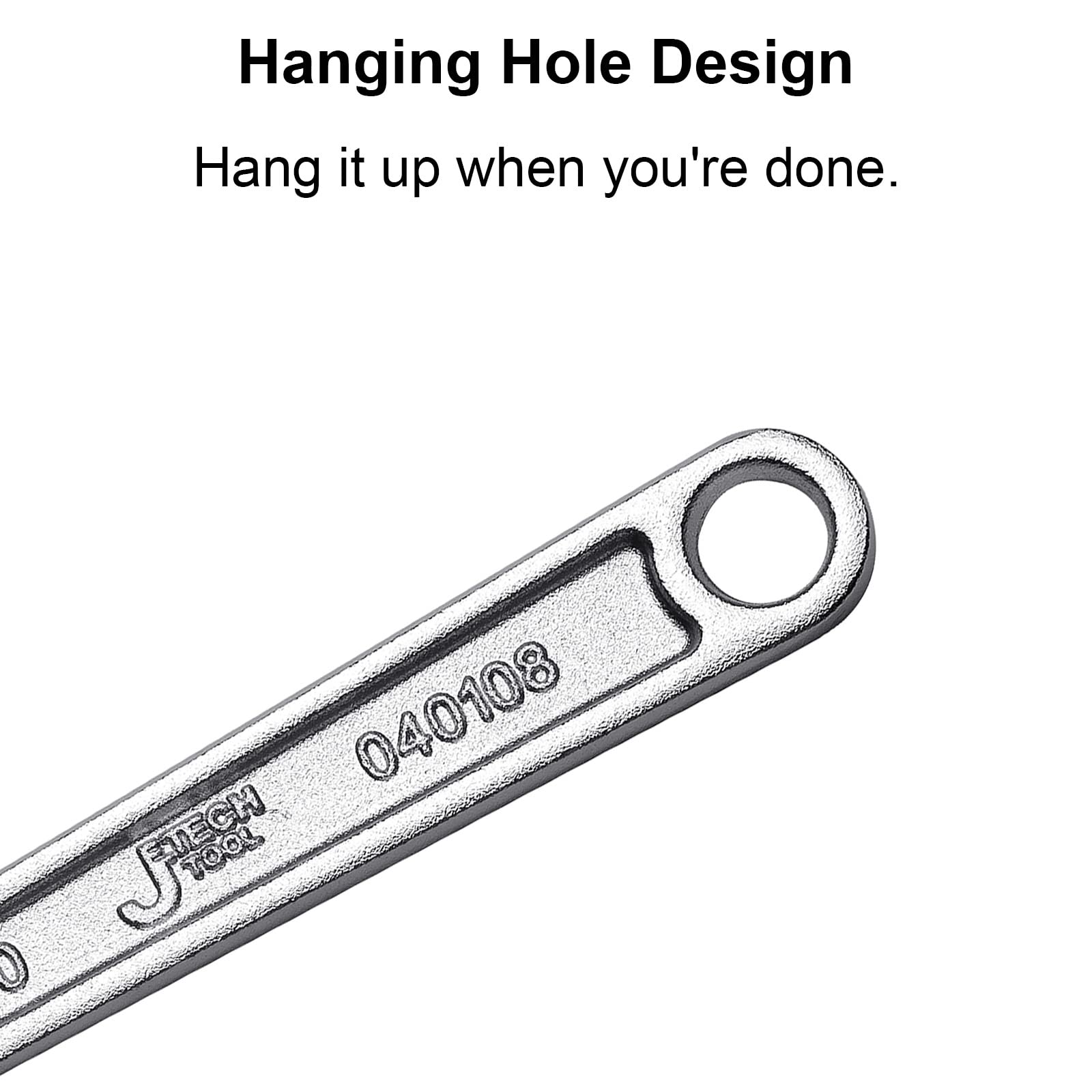 Jetech hanging hole for simple storage or tethering
