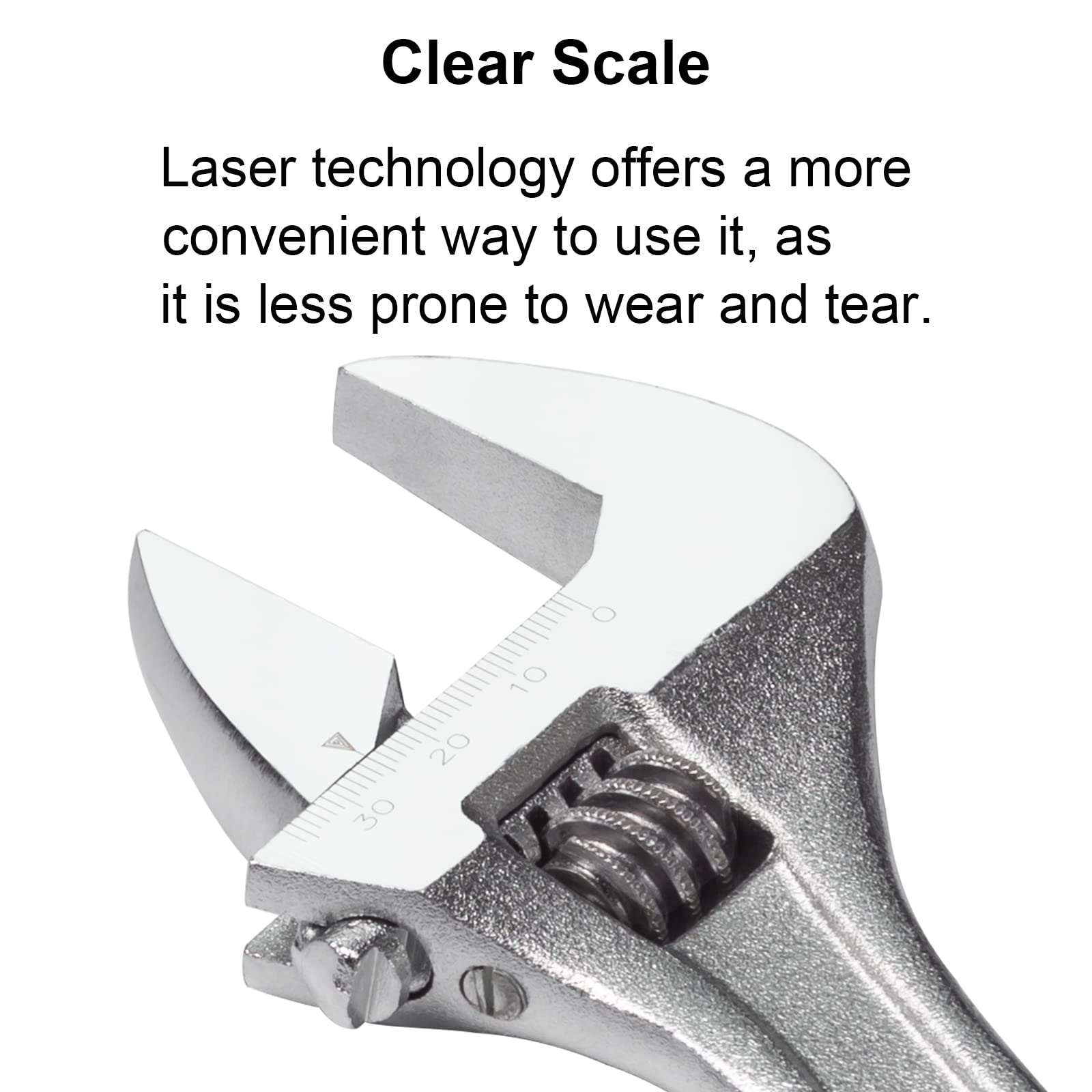 Jetech laser-etched scale helps quick nut size identification