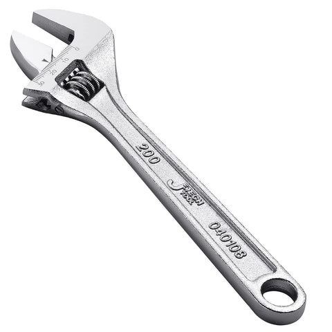 Jetech 8-Inch adjustable wrench with open jaw for fast fittings