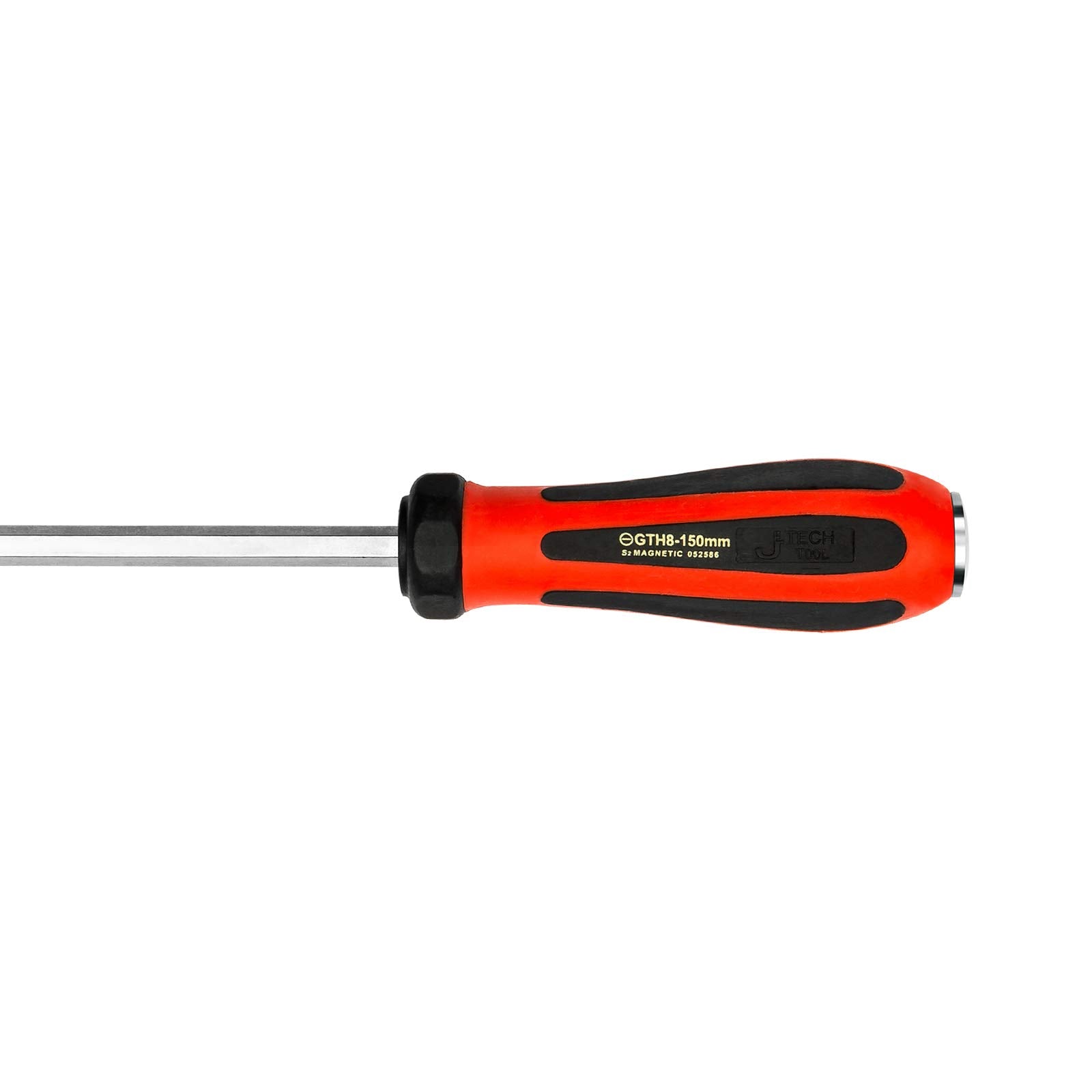 Jetech flat-head blade 8x150mm fitting φ8mm screws precisely.
