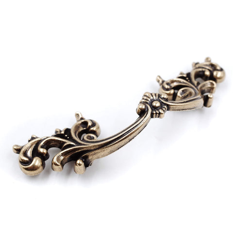 Jetland drawer pulls showing four-and-a-half-inch length and one-and-a-quarter-inch projection for comfortable grip.