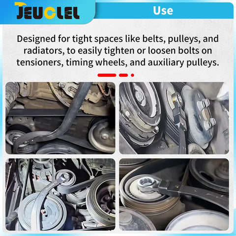 JEUCLEL 12-point adapters 12mm to 19mm for common belt hardware.