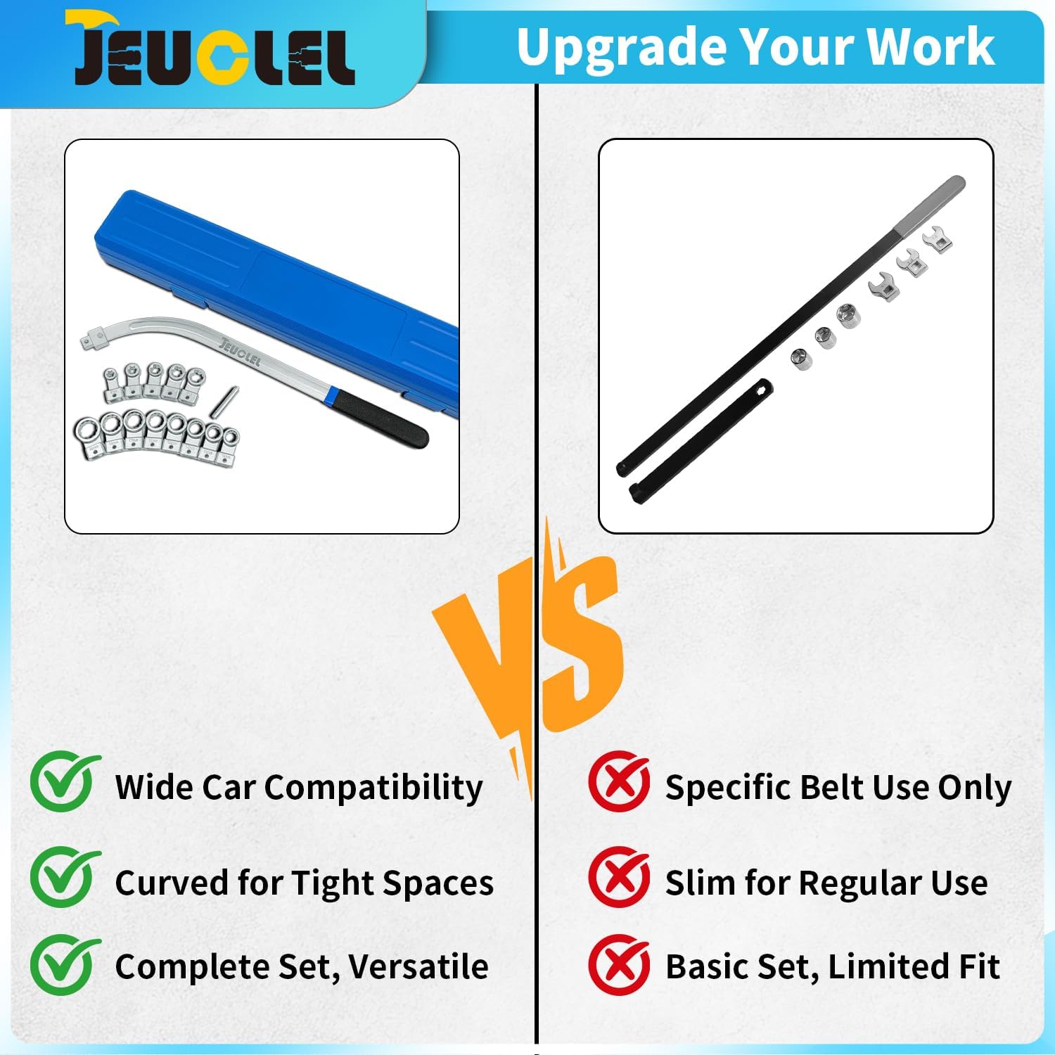 JEUCLEL high-temperature-treated steel resists wear and corrosion.