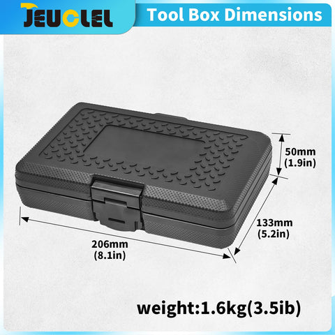JEUCLEL packaging includes quick-start guide and safe storage