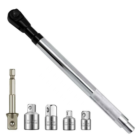 JEUCLEL offset extension wrench with a compact profile reaching tight spaces for automotive work.