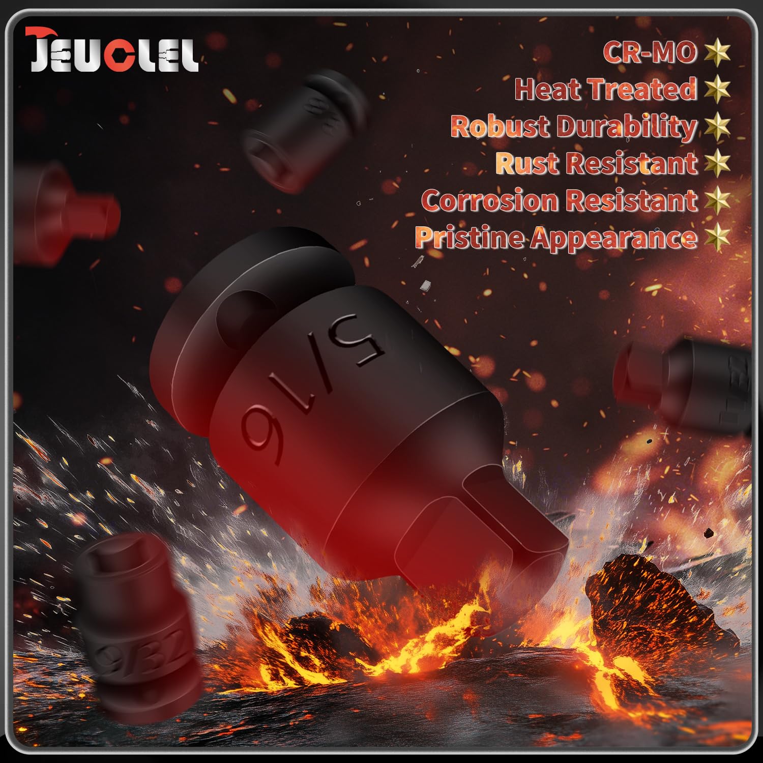 JEUCLEL slim design enables access to tight spaces
