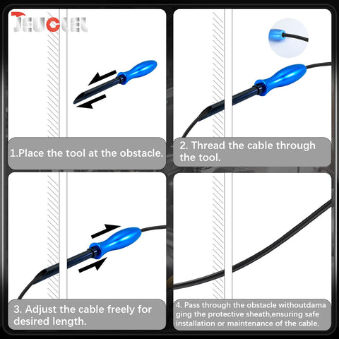 JEUCLEL wire insertion tool set assembly use highlights versatile lead threading