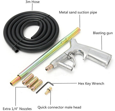 Jewboer sand blaster metal tube connected for smooth blasting flow