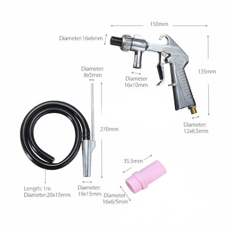 Jewboer sandblaster ceramic nozzles 4.5mm and 7mm enable fine surface finishing