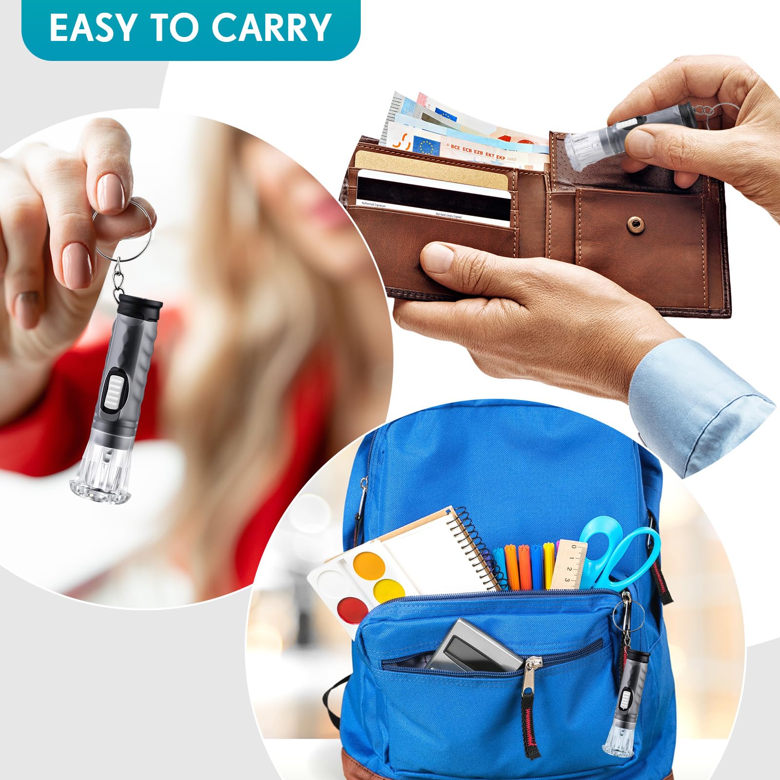 Jexine bulk keychain light ideal for hiking and emergencies