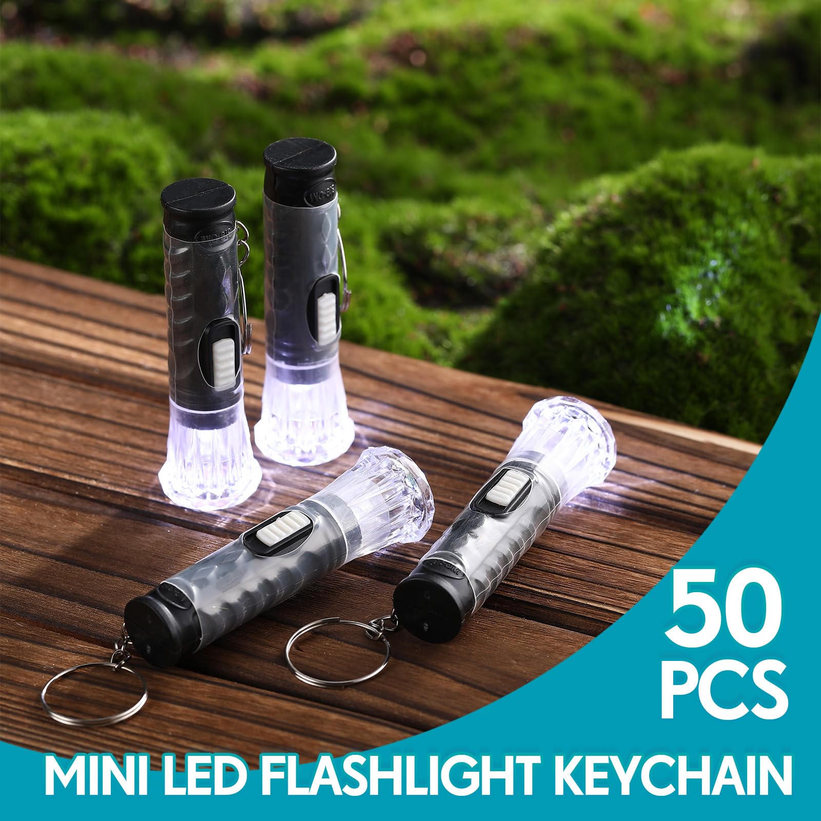 Jexine durable plastic-metal keychain flashlight for everyday carry