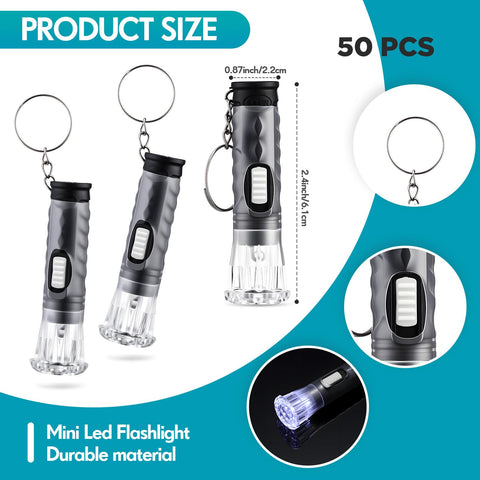 Jexine portable LED keychain flashlight in compact design for camping