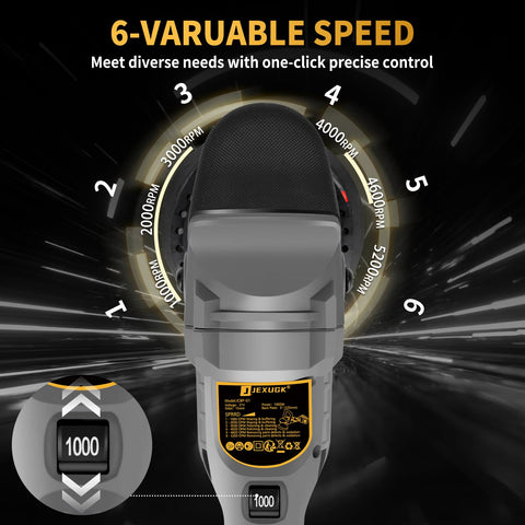 JEXUGK 21V brushless motor for quiet, durable operation