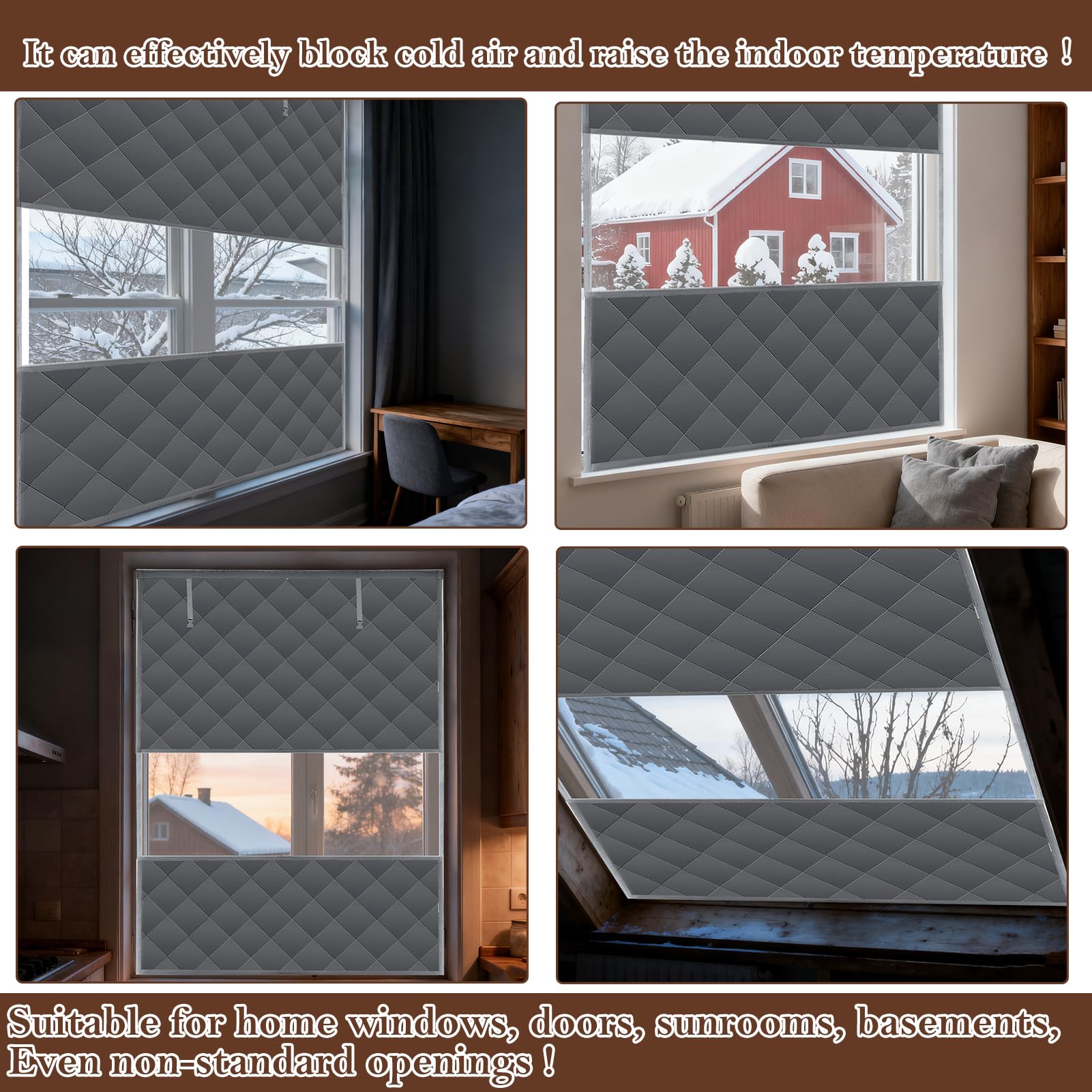 Jeyeou versatile kit fits aluminum frames, doors, and attics for year-round warmth
