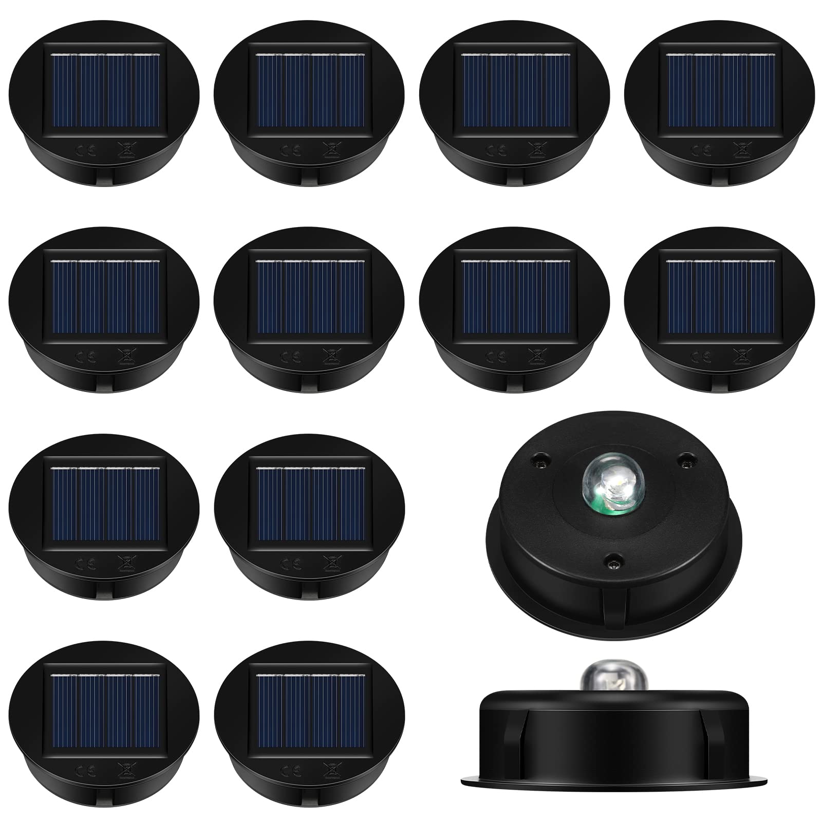Jeyiour solar top 12pack for lanterns offers simple replacement and improved energy efficiency.