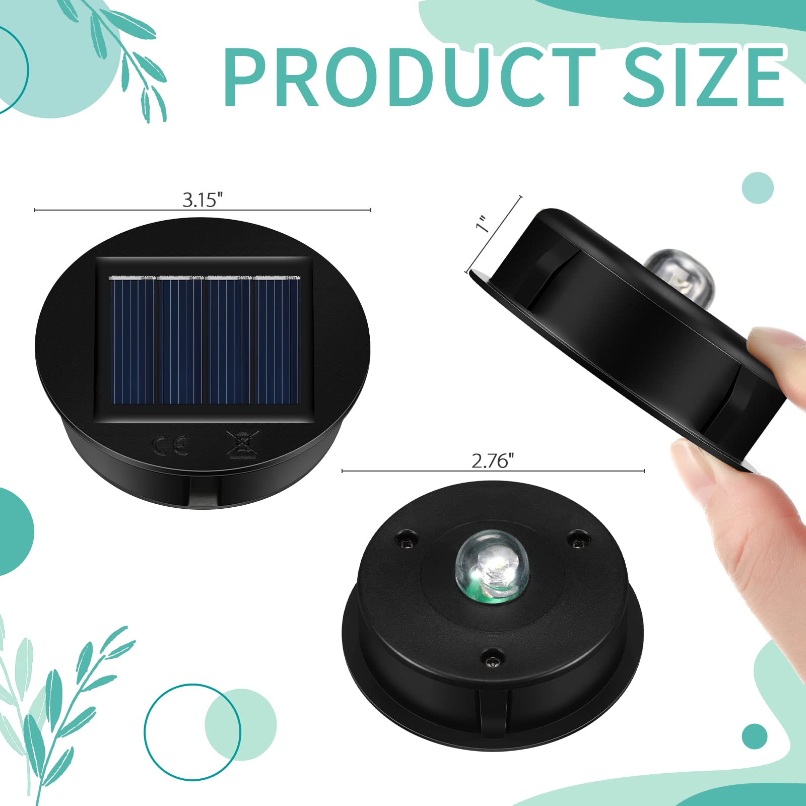 Jeyiour waterproof lantern top keeps outdoor spaces bright during rain.
