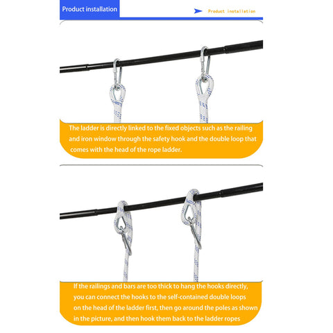 JFFLYIT ladder supports up to 2000 pounds for heavy use